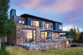 Contemporary Western Par Hoyt Architects Cta Group Usa Plan Maison Ossature Bois Maison Ossature Bois Maison Moderne