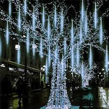 Snowfall led lights point to a lighting show that mimics falling snow or a meteor impact. Indoor And Outdoor Use 408 Cool White Leds 1 8m 6ft Sparkle Hanging Tree Lights Silver Wire Dawsons Living Cascading Christmas Tree Lights Home Kitchen Christmas Selincanta Com