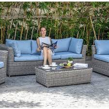 Polyrattan Garten Lounge Mobel 4 Teilig In 2020 Garten Lounge Lounge Mobel Loungemobel Garten