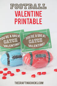 A total of 10 valentines are included per bundle. Football Valentine Printable The Crafting Chicks