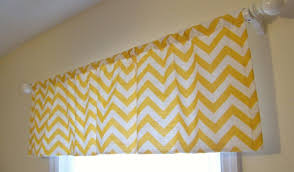 Yellow Valances For Bedroom Chevron Decor Window Valance Valance