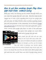 How To Get Google Play Gift Card Codes Android Play Store