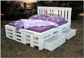 Ah, the elusive diy pallet bed frame idea, it is minimalist and rustic with just a hint of farmhouse chic. Giant Recycled Pallets Bed With Storage Pallet Ideas