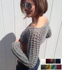 Cropped Sweater Knit Shoulder Shrug Dance Shrug Knitted Pullover Sweaters Sweater Knitting Patterns Knit Top Patterns