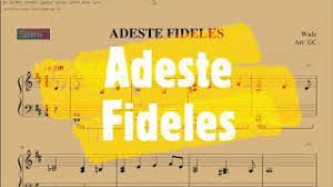 Download and print in pdf or midi free sheet music for adeste fideles by misc traditional arranged by st. Adeste Fideles Spartito Gratis Per Pianoforte Youtube