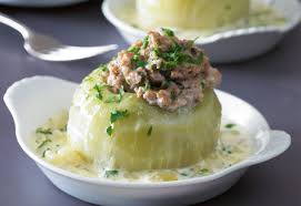 Gefullte Kohlrabi Frisch Gekocht Rezept Gefullte Kohlrabi Rezepte Hackfleisch