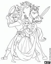Schilderen is één van de door ons gekozen gratis kleuren. De Protagonisten Van De Disney Film Tangled Over Het Verhaal Van Prinses Rapunzel Kleurplaat Kleurplaten Tangled Disney