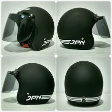 Helm jpn coklat doff kaca datar & pet ( helm retro, model jadul ) подробнее. Jual Helm Bogo Jpn Arc Kaca Visor Flat Datar Smoke Hitam Doff Di Lapak Astina Helm Bukalapak