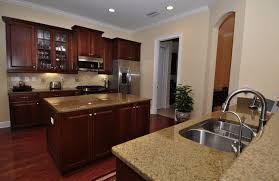 10 Modern Kitchen Wall Colors With Dark Cabinets In 2020 Cherry Cabinets Kitchen Dark Wood Kitchen Cabinets Kitchen Wall Colors