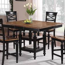 Sophisticated and modern, the design boasts wide grey resi. Holland House 1272 Dining Square Top Counter Height Dining Table With Srorage Pedestal Base And 12 Butterfly Leaf Fmg Local Home Furnishing Pub Table