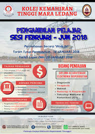 Organized together by kktm ledang and kelab robotik kktm ledang. Kktm Ledang Pengambilan Pelajar Sesi Februari Jun 2018 Facebook