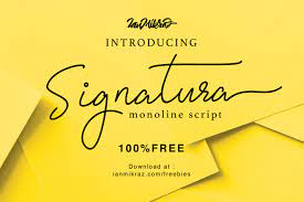 We hope you enjoy our site and please don't forget to vote for your favorite script fonts. Signatura Monoline Script Font Free Download Fonts