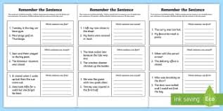 The worksheets are offered in developmentally appropriate versions for kids of different ages. Memory Games For Kids And Parents Teaching Resources