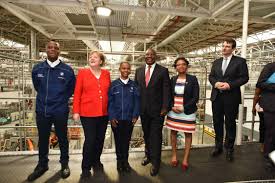 We meet here today to remember. President Cyril Ramaphosa And German Chancellor Angela Merkel Meet The Engineers Of The Future At Bmw Group Plant Rosslyn