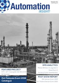 The 700 mw units of tanjung bin power station are equipped with a sea water fgd system to allow the station to fire a range of coals while observing the malaysion emmisions limit for sulphur dioxide. Automation Insight Isa Malaysia Event 2019 Vol Vii Issue 10 By Dms Global Issuu