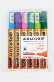 Molotow One4all 6 Colors Basic Set 2 4mm Refillable