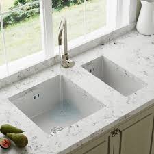 Spruce up your kitchen with one of our ceramic kitchen sinks from our stylish collection. Astini Hampton 150 1 5 Bowl White Ceramic Undermount Kitchen Sink Chrome Waste