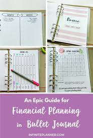 An Epic Guide To Set Up Your Bullet Journal For Finance Financial Planning Examples For Any Financial Goals Spe Finance Bullet Journal Bullet Journal Journal