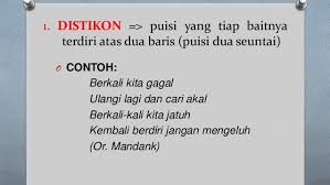 We did not find results for: Pengertian Dan 9 Contoh Puisi Distikon Dalam Bahasa Indonesia