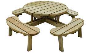 About 47% of these are outdoor tables, 1% are plastic chairs. Buy Forest Garden Round 8 Seater Picnic Table Garden Tables Argos
