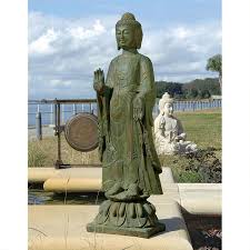 The Enlightened Buddha Sculpture Buddha Garden Garden Statues Buddha Sculpture