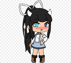 Gacha Life Pictures With Ponytails Png Ponytail Black Hair Clipart Girls Cartoon Art Anime Wolf Girl Cute Anime Character Hair gachahair brownhair backhairgacha gacha gachalife. gacha life pictures with ponytails png