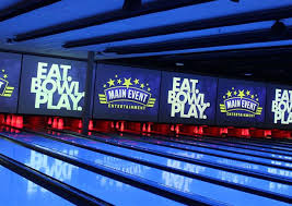 We have an all new lounge area with daily drink specials . Main Event Entertainment