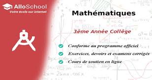 Mission indigo 3ème correction exercice. Mathematiques 3eme Annee College Alloschool