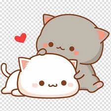 Macro Cat Drawing Sticker Cat Transparent Background Png Clipart Hiclipart Cartoon Cat Drawing Cute Cartoon Wallpapers Chibi Cat