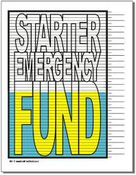 Starter Emergency Fund Savings Chart Loans For Bad Credit