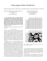 Check spelling or type a new query. Pdf Solving Japanese Puzzles With Heuristics