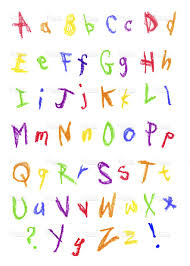 Maybe you would like to learn more about one of these? Crayon Alphabet In A Child S Handwriting Alphabet Photos Alphabet Writing Crayon