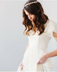 Modest Wedding Dress With Flutter Sleeves From Alta Moda Modest Wedding Dresses Modest Wedding Wedding Dresses