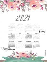 Besides, it enables one to meet the individual goals and the organizational targets too, within a stipulated time frame. Free Printable 2021 Yearly Calendar At A Glance 101 Backgrounds