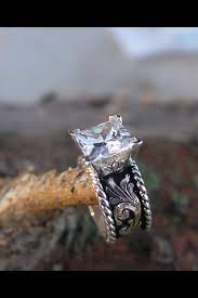 Except In White Gold And Yellow Gold With Our Names On It Kinda Like My Mommas Ring Love It Western Wedding Rings Jewelry Engagement Rings