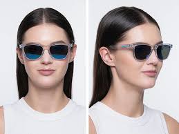 Oakley Frogskins OO9013-D0 Crystal Clear 55 Prizm Sapphire