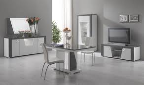 sejour italien design blanc et gris ascot http www basika fr meuble salle a manger compl dinning room decor small modern living room dining room table decor