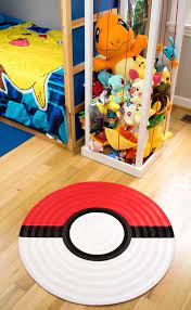 Use them at a party or just for a fun night of dress up. Diy Pokeball Rug For Pokemon Themed Bedroom Pokemon Room Bedroom Themes Boys Bedroom Decor