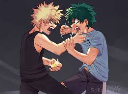 Katsuki bakugou/midoriya izuku, or bakudeku, is one of the most popular slash ships in the fandom boku no hero academia. Hd Wallpaper Anime My Hero Academia Izuku Midoriya Katsuki Bakugou Wallpaper Flare