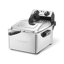 Modern deep fryers have a basket which helps to raise food clear on the oil as soon as the cooking is finished. Cuisinart 4 Qt Stainless Steel Deep Fryer Cdf 200p1 The Home Depot