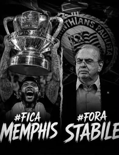Coringão - Esse canalha do Stabile tem que consertar a burrada que fez, trazer o Memphis de volta e depois ter a dignidade de entregar o cargo de presidente e ir pra