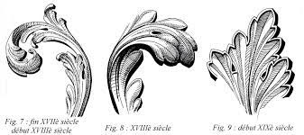 acanthe feuille d leaf drawing paris illustration wood carving designs coloriage hippocampe