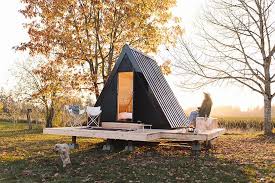 They come by their moniker naturally; Bivvi Camp Is A Portable Modular And Sustainably Built A Frame Cabin