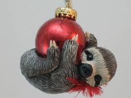 Items Similar To Sloth Ornament Made To Order On Etsy Sloth Gift Christmas Sloth Cute Sloth