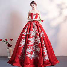 Die firmen auf einer karte lokalisieren. Chinesischer Stil Schone Burgunderrot Brautkleider Hochzeitskleider 2019 A Linie Bandeau Spitze Blumen Armellos Ruckenfreies Lange