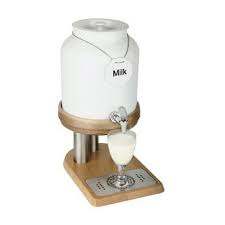 3 cup small design for easy handle & travel ｜. Paderno Milk Dispenser Beechwood Base Aj Stuart