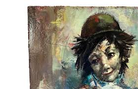Painting Of A Young Clown By Marc Selva