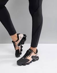 Black And Rose Gold Nikes Womens Nike Running Vapormax Mesh Sneakers In Black And Rose Gold Sneakers Fashion New Nike Shoes Women Sneakers Fashion Outfits
