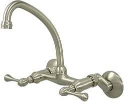 Choose from contactless same day delivery, drive up and more. Kingston Brass Kingston 6 Inch Adjustable Center Wall Mount Kitchen Faucet Brushed Nickel Touch On Kitchen Sink Faucets Amazon Com