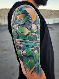 Swords just aren't for men any longer. I Got My Master Chief Tattoo Completed Hope You All Enjoy It As Much As I Do Gaming